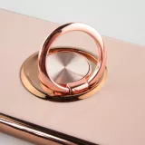 Coque Samsung Galaxy S25 Ultra - Gel Bronze avec anneau - Rose