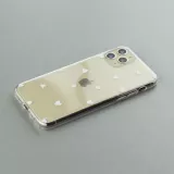 Hülle iPhone 11 - Gummi kleines Herz - Weiss