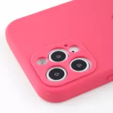 Coque iPhone 12 Pro Max - Silicone Mat Coeur - Rose