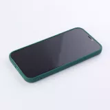Coque iPhone 12 Pro Max - Silicone Mat Coeur - Vert foncé