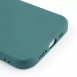 Coque iPhone 12 Pro Max - Silicone Mat Coeur - Vert foncé