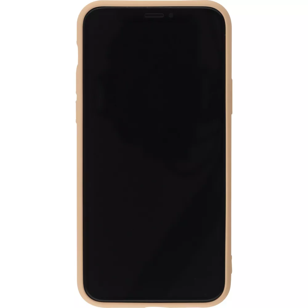 Hülle iPhone 11 Pro - Soft Touch mit Ring - Rosa
