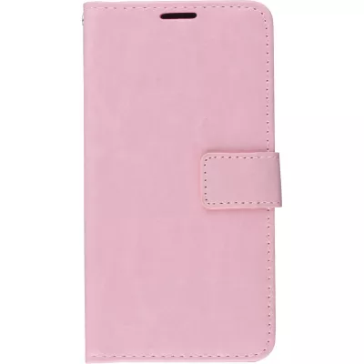 Fourre Samsung Galaxy S24 Ultra - Premium Flip cuir lisse porte-cartes - Rose clair