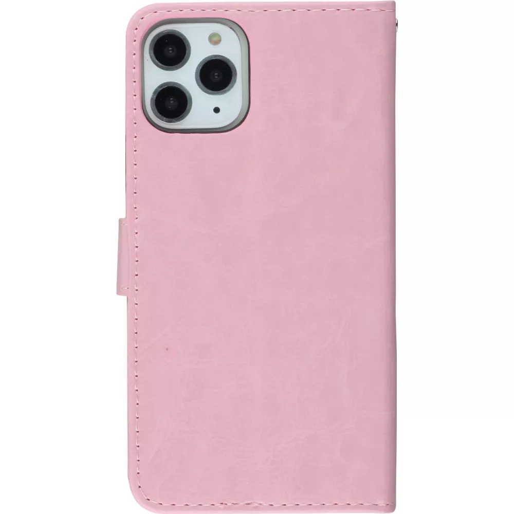Fourre Samsung Galaxy S22 - Premium Flip cuir lisse porte-cartes - Rose clair