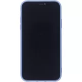 Coque iPhone 12 - Silicone Mat Coeur - Lavande
