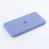 Coque iPhone 12 - Silicone Mat Coeur - Lavande
