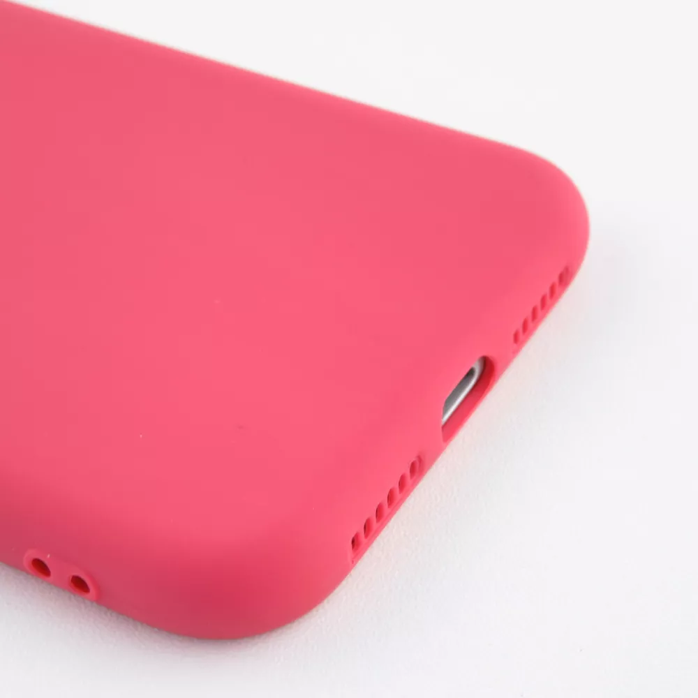 Hülle iPhone 11 - Silikon Mat Herz - Rosa