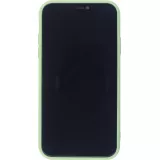 Coque iPhone X / Xs - Silicone Mat Coeur vert clair