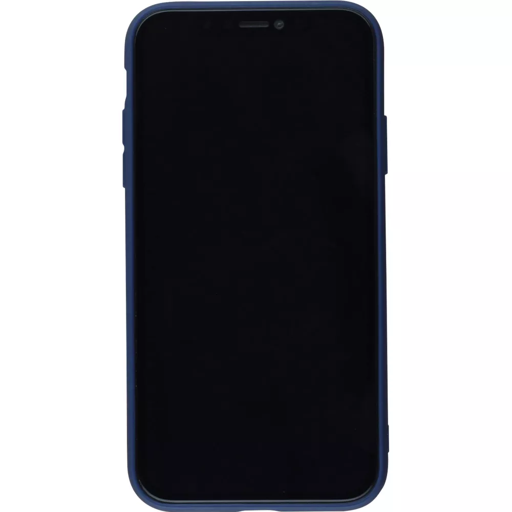 Coque iPhone 11 - Silicone Mat - Bleu foncé
