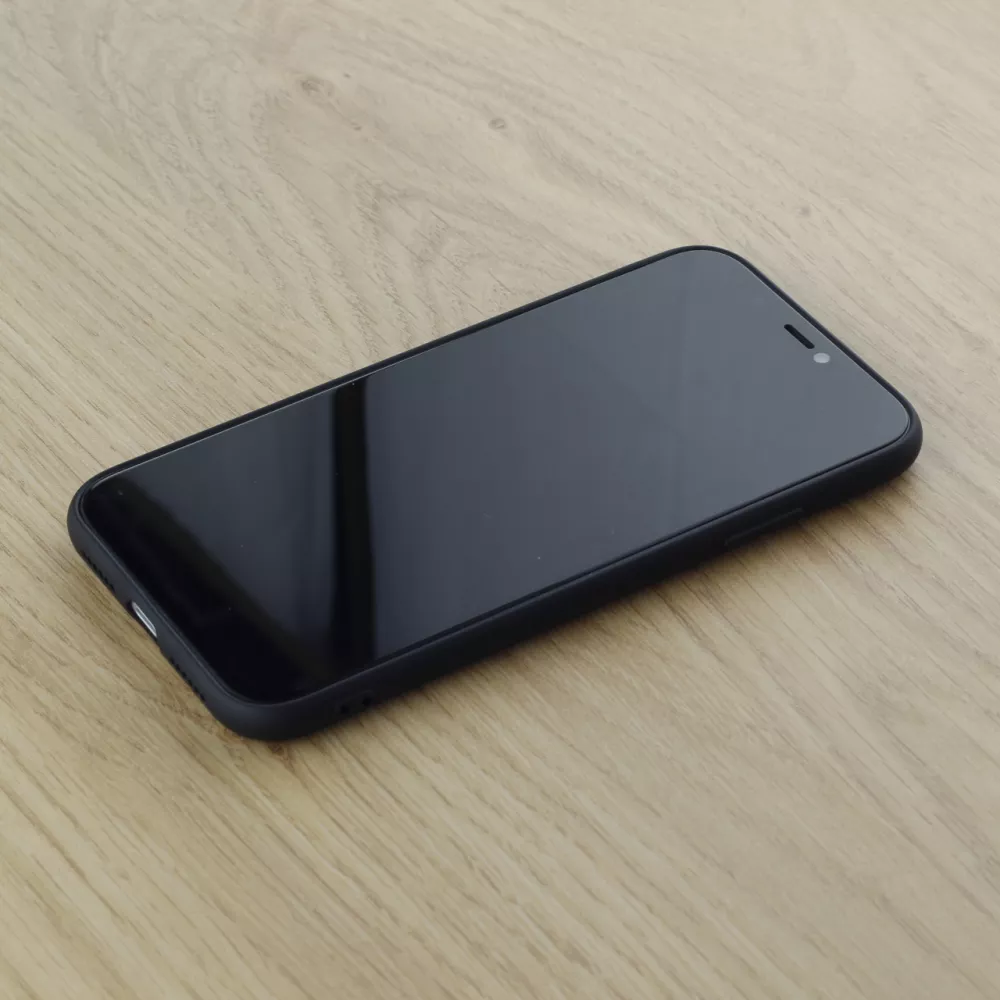 Coque iPhone 14 - Silicone Mat - Noir