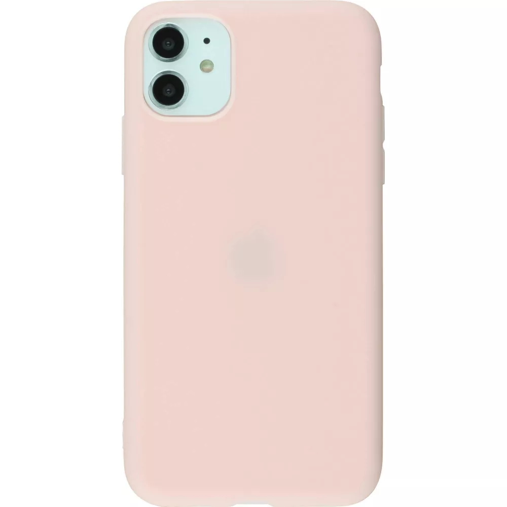 Hülle iPhone 11 - Silicone Mat - Hellrosa