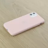 Hülle iPhone 11 - Silicone Mat - Hellrosa
