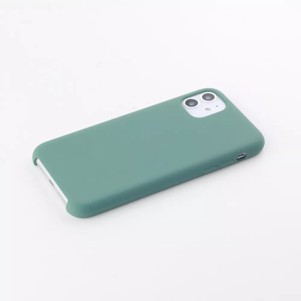 Coque iPhone 12 / 12 Pro - Soft Touch - Vert foncé