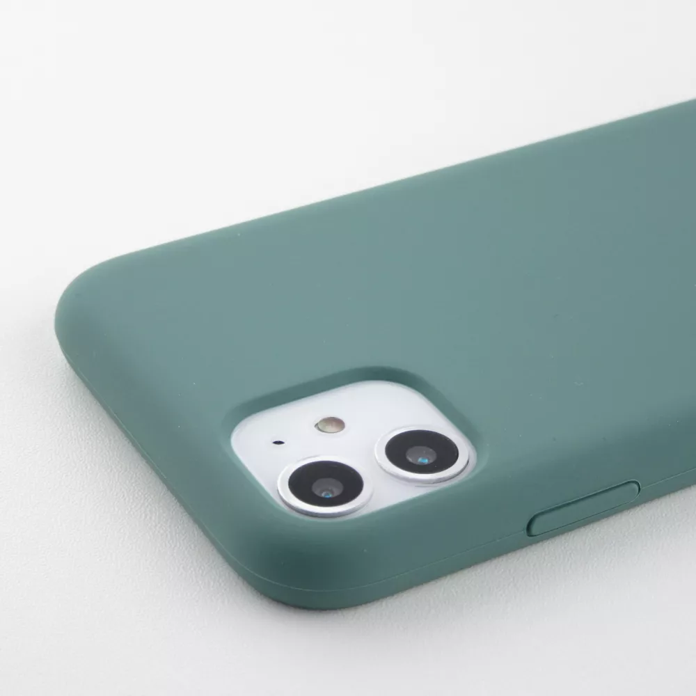 Coque iPhone 12 / 12 Pro - Soft Touch - Vert foncé