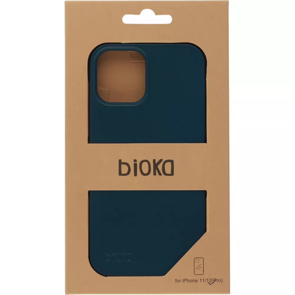 Hülle iPhone 12 Pro Max - Bioka Biologisch Abbaubar Eco-Friendly Kompostierbar blau