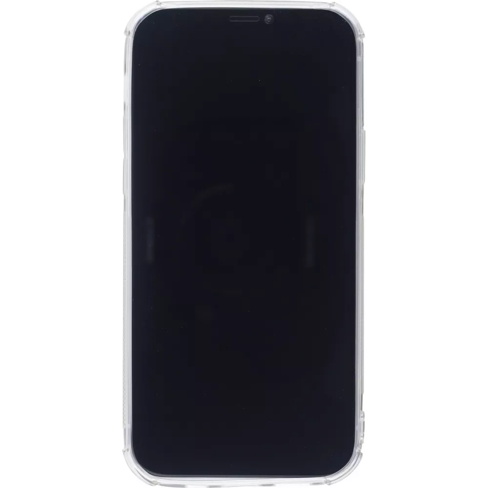 Coque iPhone 12 mini - Gel Bumper Porte-carte - Transparent
