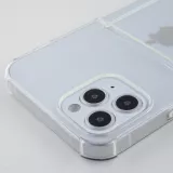 Coque iPhone 12 mini - Gel Bumper Porte-carte - Transparent
