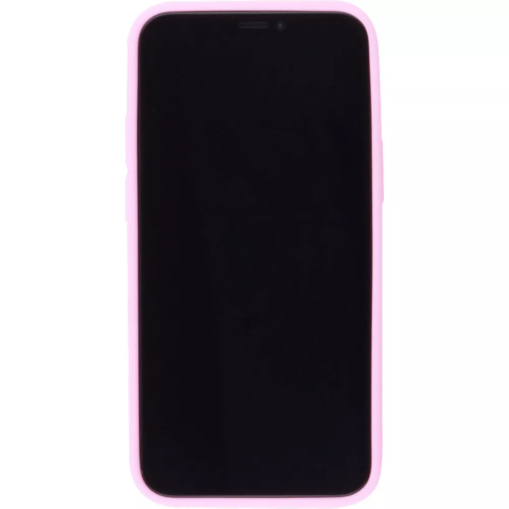 Hülle iPhone 12 / 12 Pro - Silikon Mat - Rosa