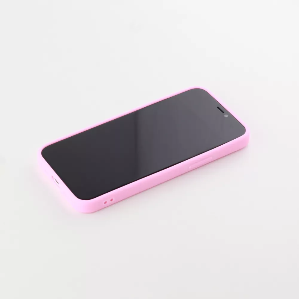 Hülle iPhone 12 / 12 Pro - Silikon Mat - Rosa