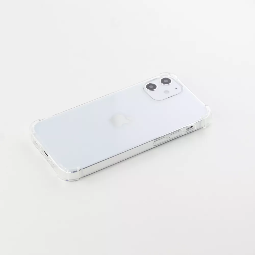 Coque iPhone 12 / 12 Pro - Gel Transparent Silicone Bumper anti-choc avec protections pour coins