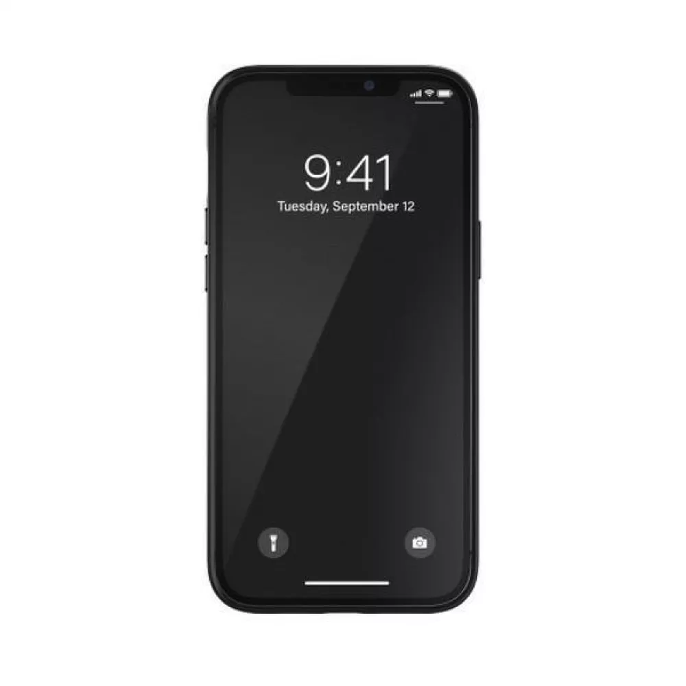 Coque iPhone 12 Pro Max - Adidas gel laqué camouflage avec logo blanc imprimé - Bleu gris