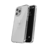 Coque iPhone 14 Pro - Adidas gel transparent rigide avec logo embossé - Transparent