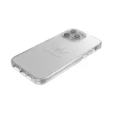 Coque iPhone 14 Pro - Adidas gel transparent rigide avec logo embossé - Transparent