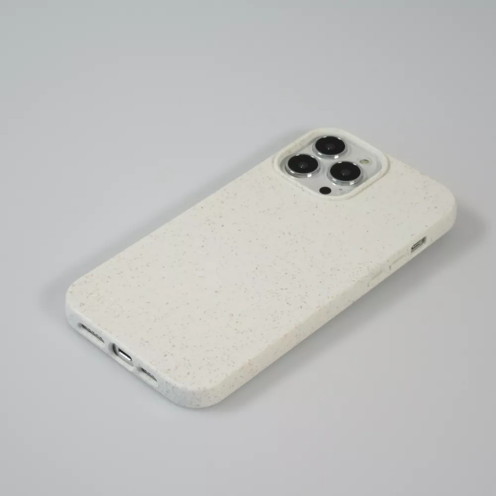 Coque iPhone 14 Pro - Bioka biodégradable et compostable Eco-Friendly - Blanc