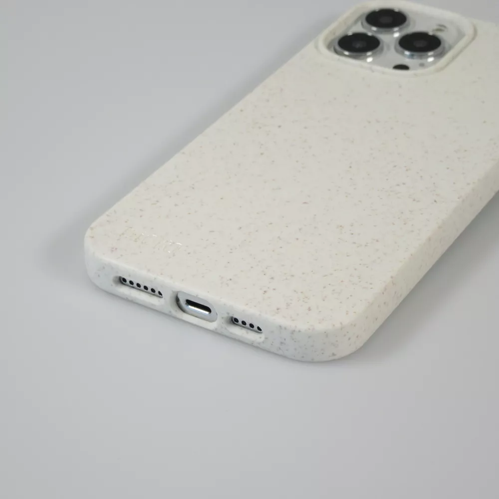 Coque iPhone 14 Pro - Bioka biodégradable et compostable Eco-Friendly - Blanc
