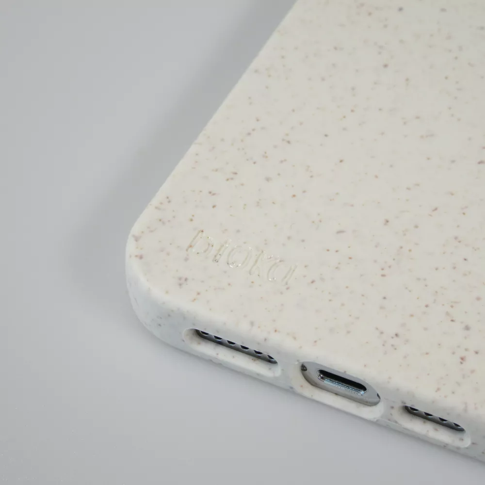 Coque iPhone 14 Pro - Bioka biodégradable et compostable Eco-Friendly - Blanc
