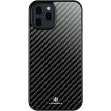 Hülle iPhone 12 / 12 Pro - Carbomile Carbon Fiber