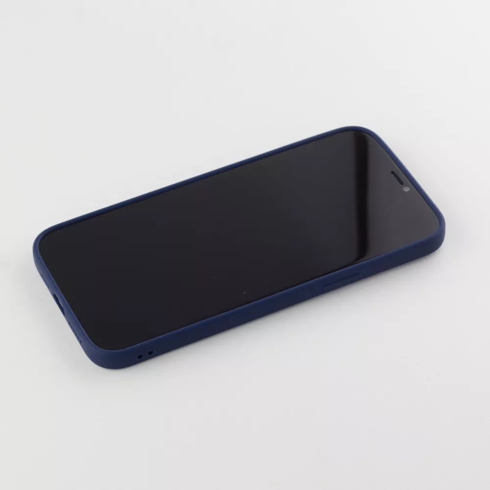 Coque iPhone 12 Pro Max - Silicone Mat - Bleu foncé