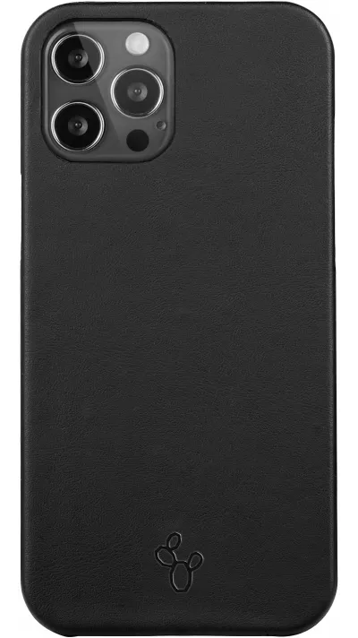 Coque iPhone 12 Pro Max - NOPAAL cuir de cactus vegan - Noir