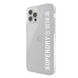 Coque iPhone 12 Pro Max - Superdry Clear Case transparente avec logo imprimé