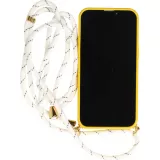 Coque iPhone 15 - Bio Eco-Friendly nature avec cordon collier jaune