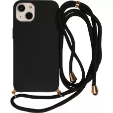 Coque Samsung Galaxy S24 - Bio Eco-Friendly nature avec cordon collier - Noir
