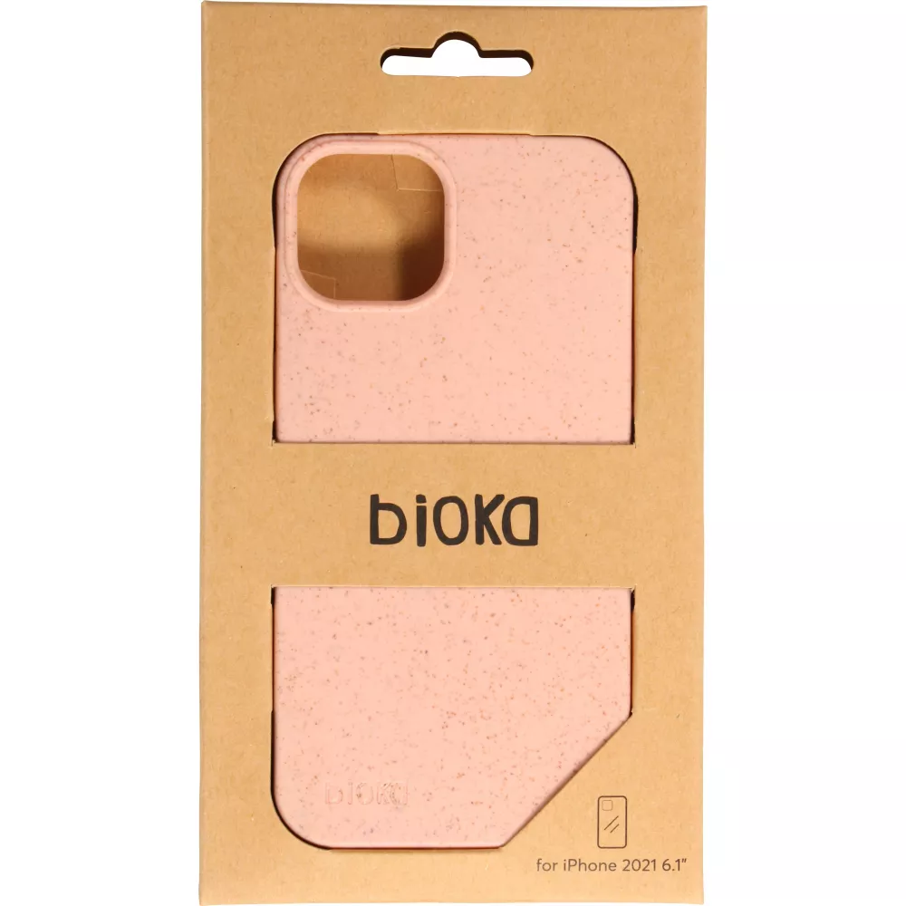 Hülle iPhone 14 Plus - Bioka Biologisch Abbaubar Eco-Friendly Kompostierbar - Rosa