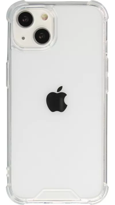 Coque iPhone 13 mini - Bumper Glass Hybrid TPU silicone anti-choc - Transparent
