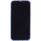 Coque iPhone 15 - Bumper Rainbow Silicone anti-choc avec bords protégés -  violet - Bleu
