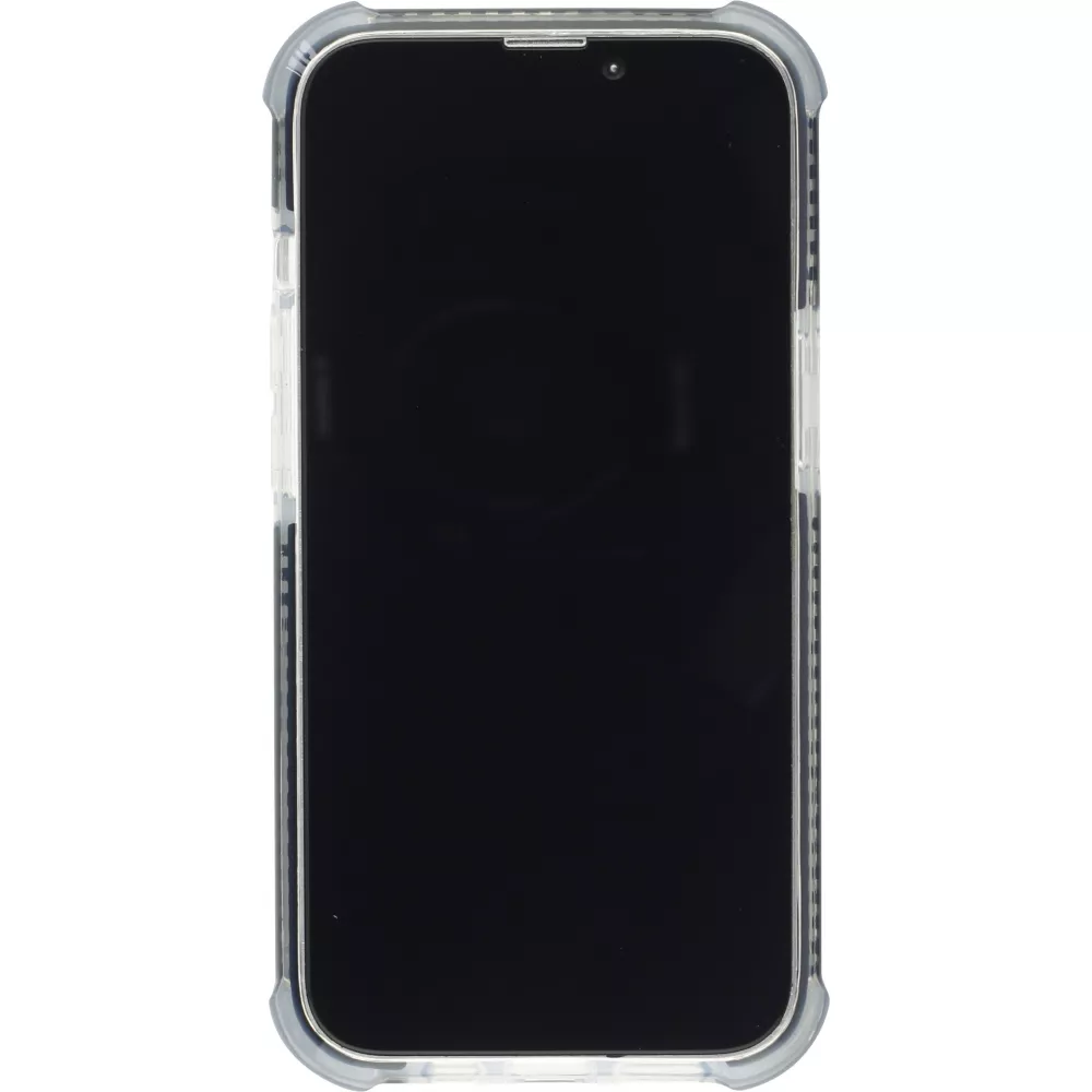 Coque iPhone 13 mini - Bumper Stripes - Noir
