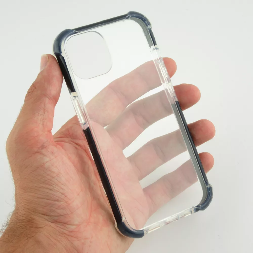 Coque iPhone 13 mini - Bumper Stripes - Noir
