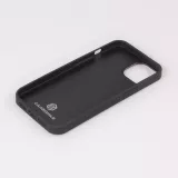Coque iPhone 13 - Carbomile alcantara et carbone avec surpiqûres rouges