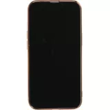 Hülle iPhone 13 - Gummi Bronze mit Ring - Rosa
