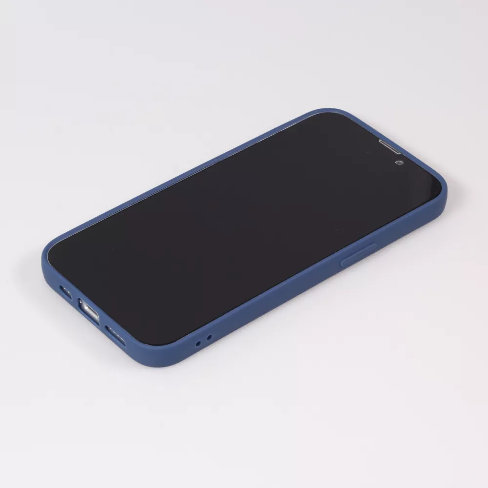 Coque iPhone 15 - Gel coeur - Bleu