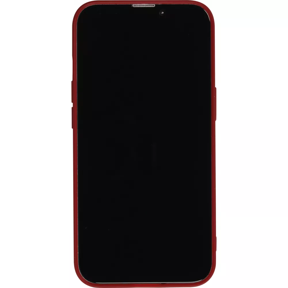 Hülle iPhone 15 - Gummi Herz - Rot