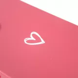 Hülle iPhone 15 - Gummi Herz - Rot