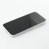 Coque iPhone 13 - Gel petit coeur transparent - Noir