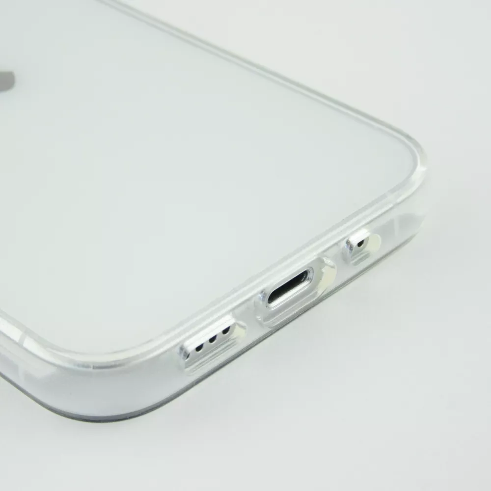 iPhone 15 Case Hülle - Gummi Transparent Silikon Gel Simple Super Clear flexibel