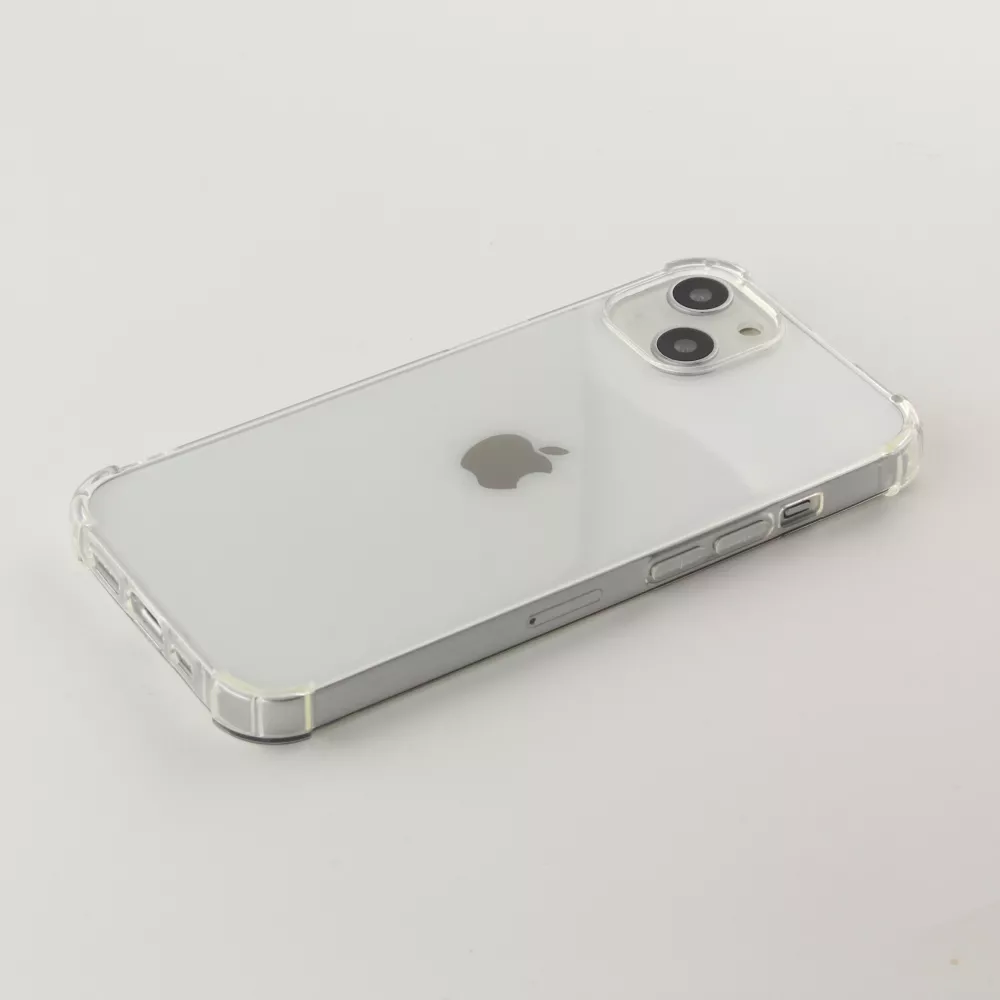 Coque iPhone 14 - Gel Transparent Silicone Bumper anti-choc avec protections pour coins