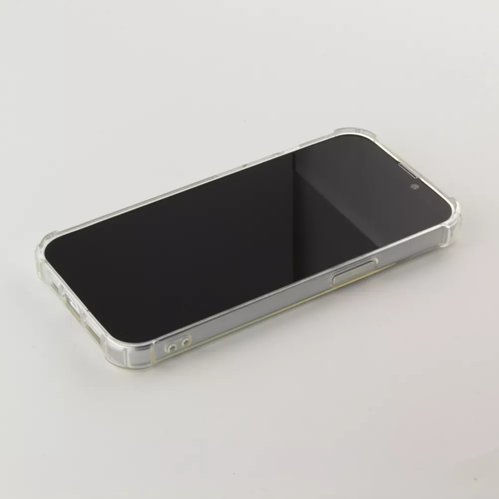Coque iPhone 14 - Gel Transparent Silicone Bumper anti-choc avec protections pour coins
